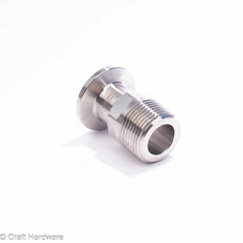 Gewindeadapter Tri-Clamp DN 15 (34 mm) x 3/4" BSPT AG