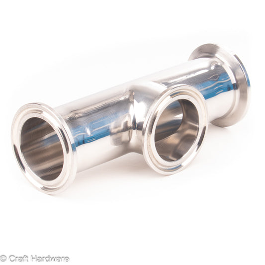 T-Stück Tri-Clamp 1,5" kurzer Hals