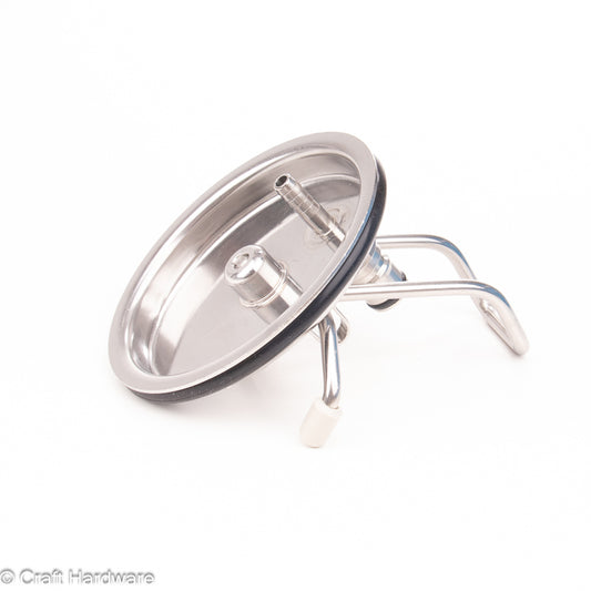 NC Keg Lid With Beer Valve, Hose Barb