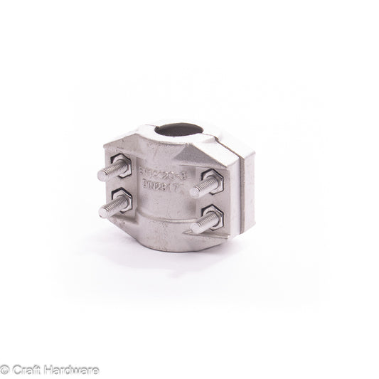 Klemmschale Zweiteilig 19 x 6 mm Edelstahl