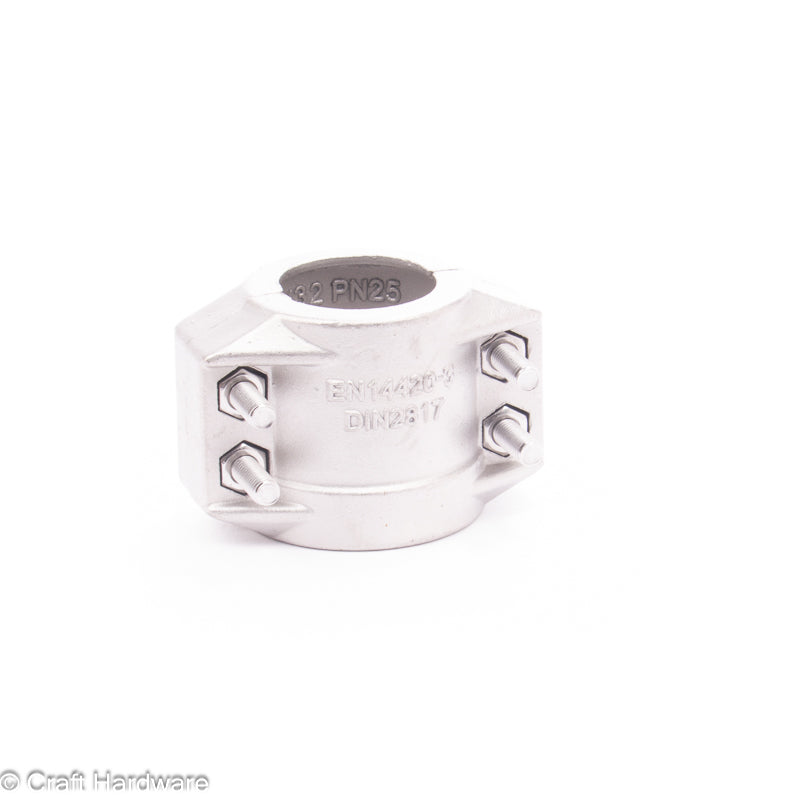 Klemmschale Zweiteilig 32 x 6 mm Edelstahl