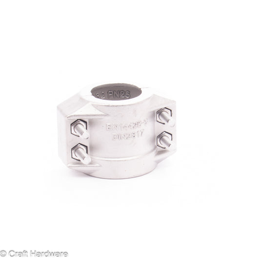 Klemmschale Zweiteilig 32 x 6 mm Edelstahl