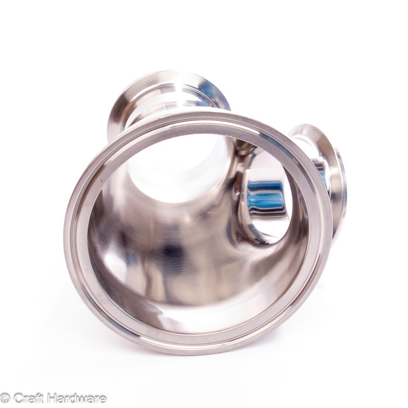 Reduzierung Konzentrisch T-Stück Tri-Clamp 4" auf 2"