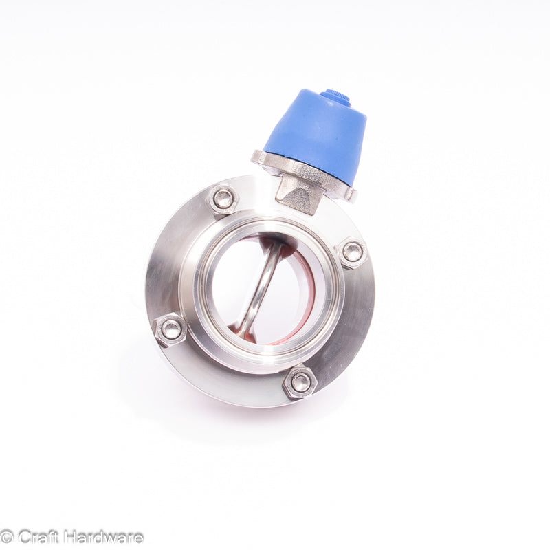 Scheibenventil Tri-Clamp 2" mit Hebelgriff