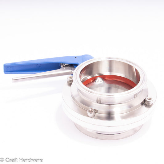 Scheibenventil Tri-Clamp 4" mit Hebelgriff