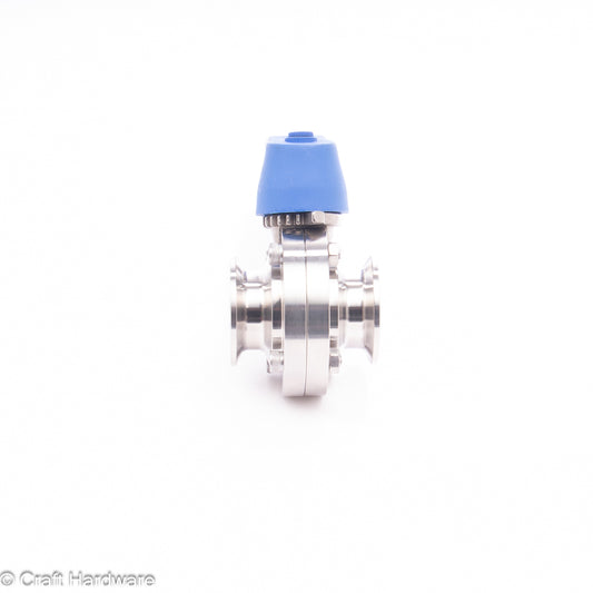 Scheibenventil Tri-Clamp 1" mit Hebelgriff