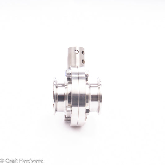 Scheibenventil Tri-Clamp DN 65 mit Kugelgriff