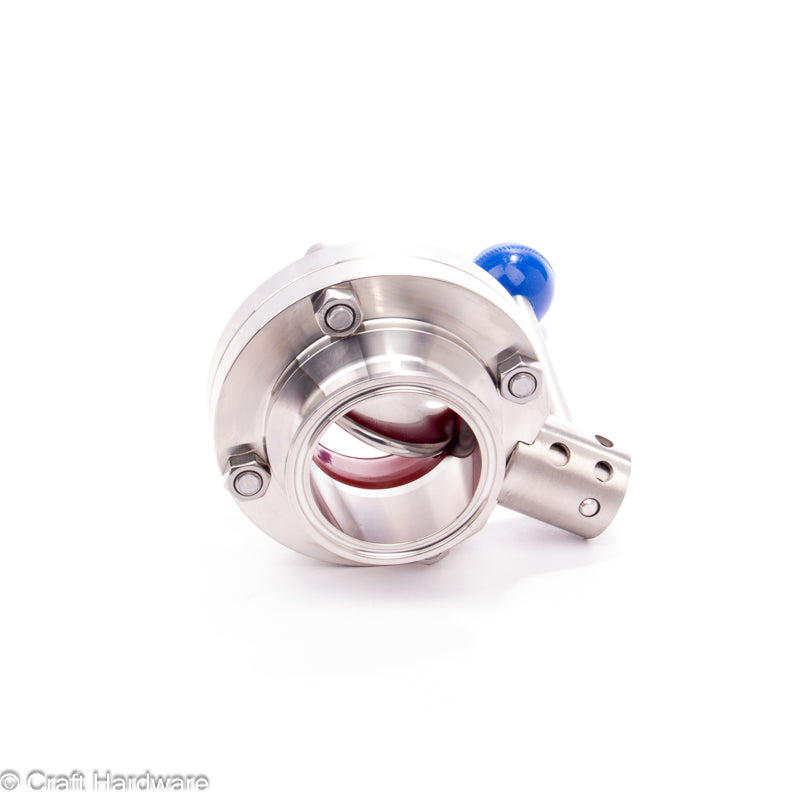 Scheibenventil Tri-Clamp DN 50 mit Kugelgriff