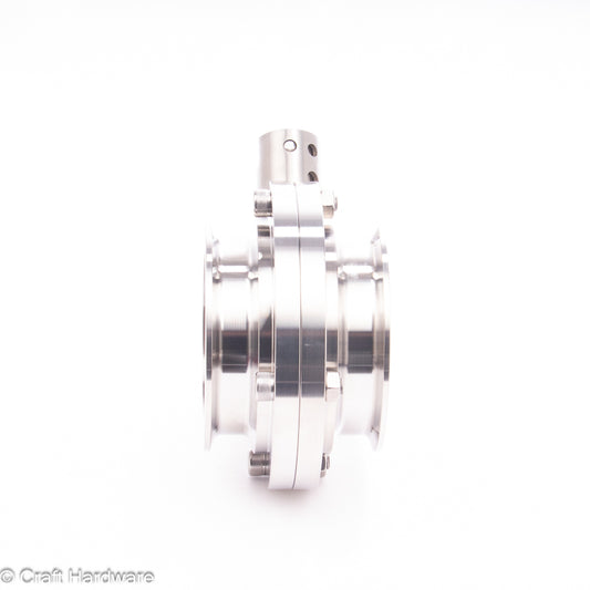 Scheibenventil Tri-Clamp DN 80 mit Kugelgriff