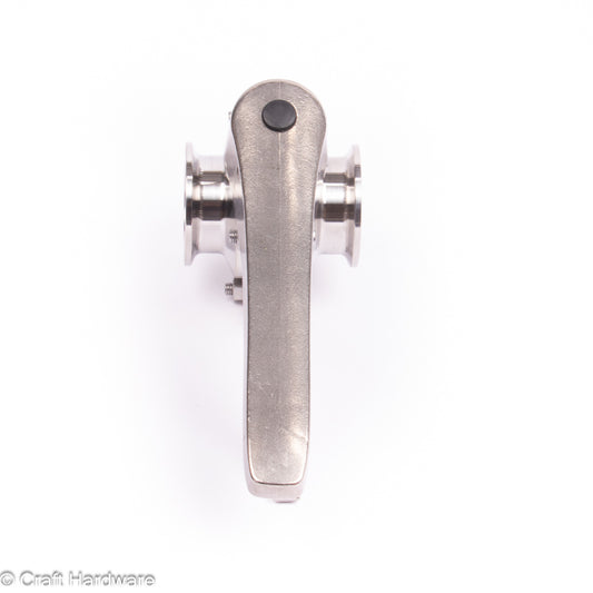 Scheibenventil Tri-Clamp 1,5" mit Edelstahl Hebelgriff