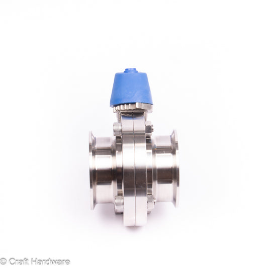 Scheibenventil Tri-Clamp 2,5" mit Hebelgriff