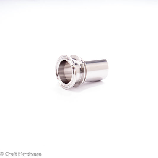 Schlauchtülle Tri-Clamp mit Sicherungsbund DN 40 / 38 mm