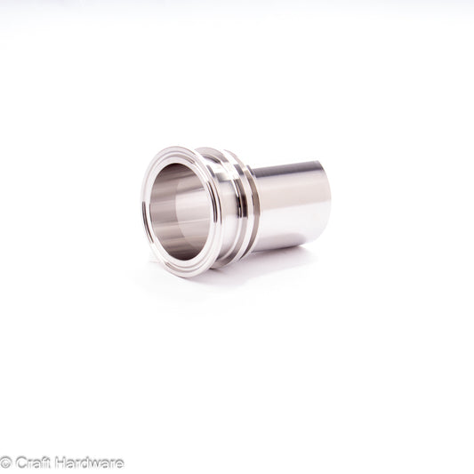 Schlauchtülle Tri-Clamp mit Sicherungsbund DN 50 / 51 mm