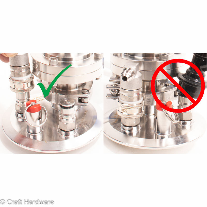 Tri-Clamp 4" auf NC und 1,5" Tri-Clamp Adapter