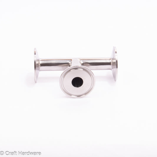 Tee Tri-Clamp 1.5" x 3/4" Long