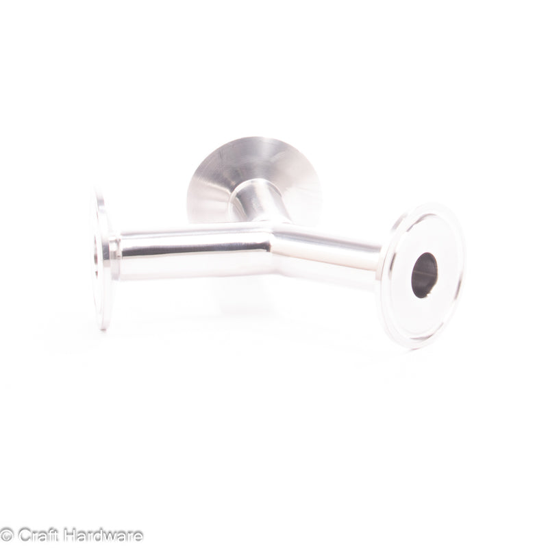 Y-Stück Tri-Clamp 1,5" x 3/4"