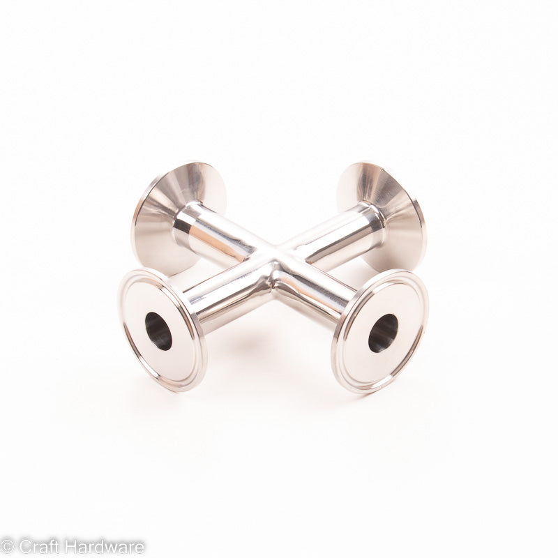 Kreuzstück Tri-Clamp 3/4"-3