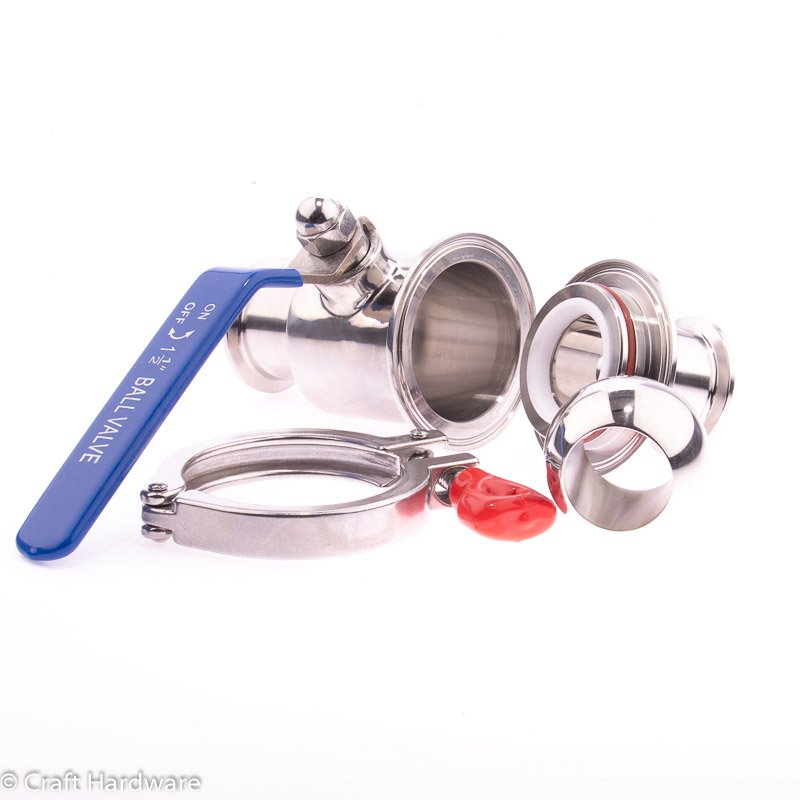 Quick Clean G1,5″ Kugelhahn Tri-Clamp -3