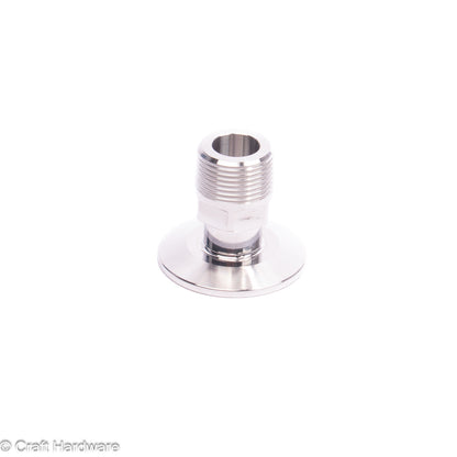 Threaded Adapter Tri-Clamp 1.5" x 3/4" BSPT Male