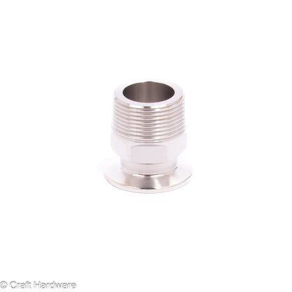 Threaded Adapter Tri-Clamp 1,5" x 1.25" BSPT Male