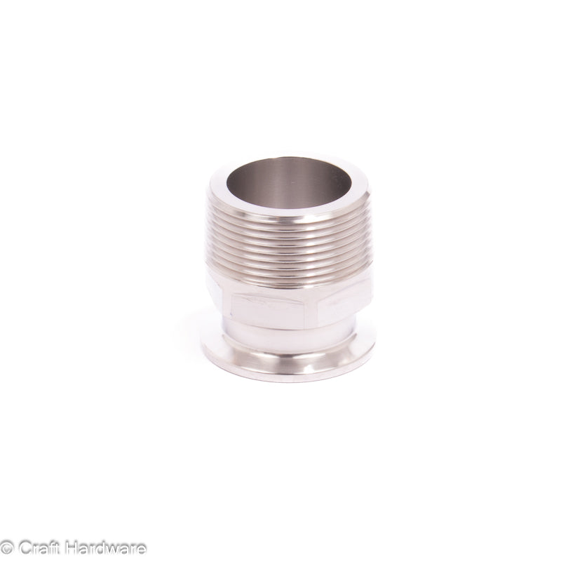 Threaded Adapter Tri-Clamp 1,5" x 1.5" BSPT Male