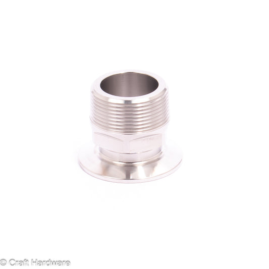 Threaded Adapter Tri-Clamp 2" x 1.5" BSPT Male