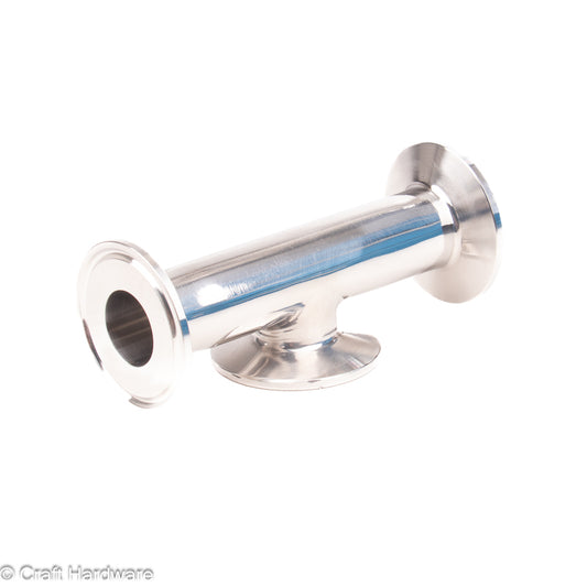 T-Stück Tri-Clamp 1" kurzer Hals