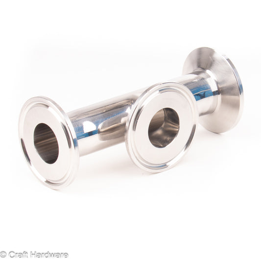 T-Stück Tri-Clamp 1" kurzer Hals