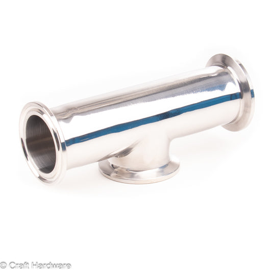 T-Stück Tri-Clamp 1,5" kurzer Hals