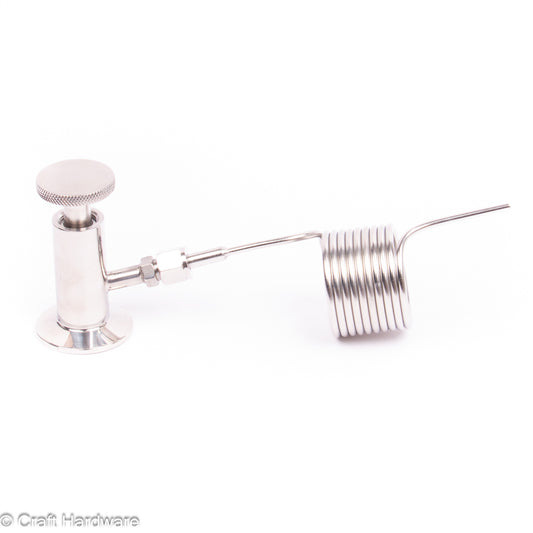 Probeventil Tri-Clamp 1,5" mit Beruhigungsspirale