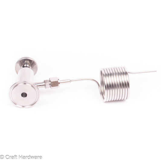 Probeventil Tri-Clamp 1,5" mit Beruhigungsspirale