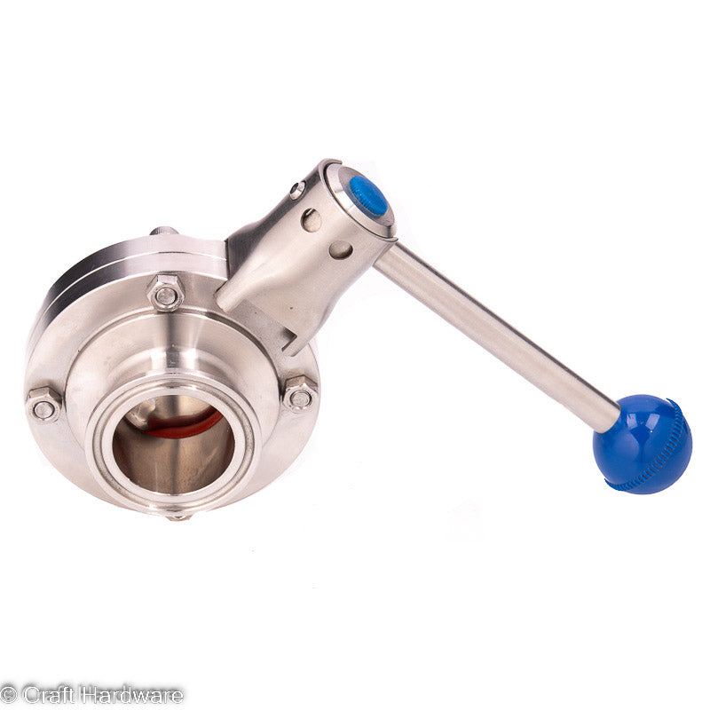 Butterfly Valve DN40 Tri-Clamp with Pull Handle